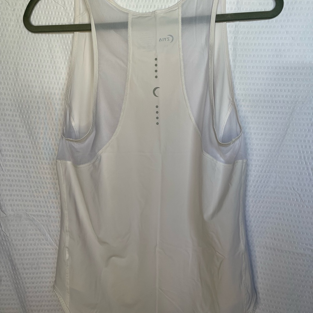 White Panel Mesh Tank